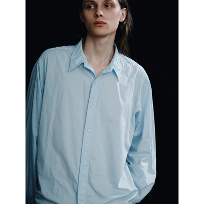 FOUNDOUR COTTON BROAD REGULAR COLLAR SHIRT