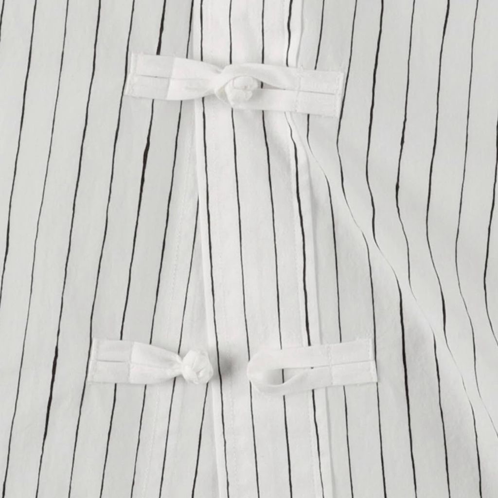S.F.C P/C COTTON STRIPE KUNG FU SHIRT