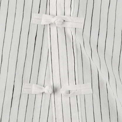S.F.C P/C COTTON STRIPE KUNG FU SHIRT