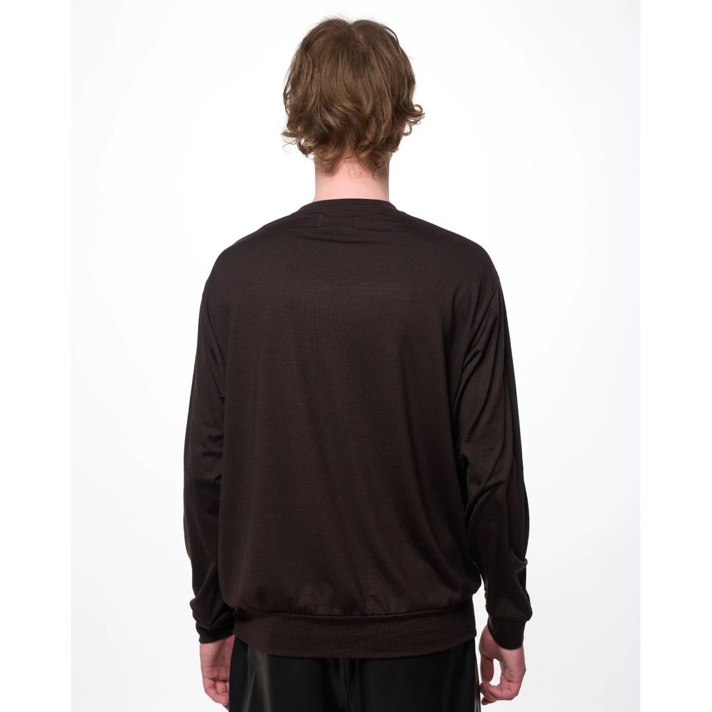 marka  Super 100s Washable Wool Jersey / Crew Neck L/S Tee