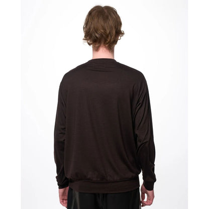 marka  Super 100s Washable Wool Jersey / Crew Neck L/S Tee