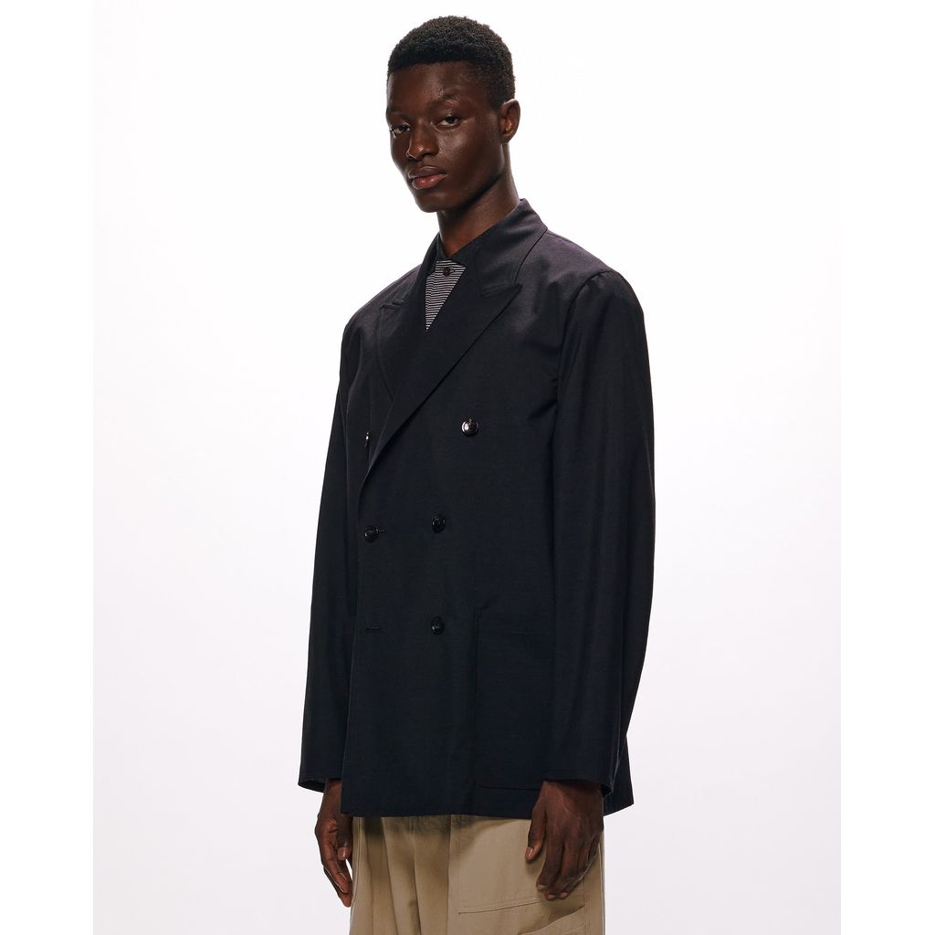 MARKA 2/72 WASHER WOOL TROPICAL W.B JACKET LOOSE FIT – MAROON WEBSTORE