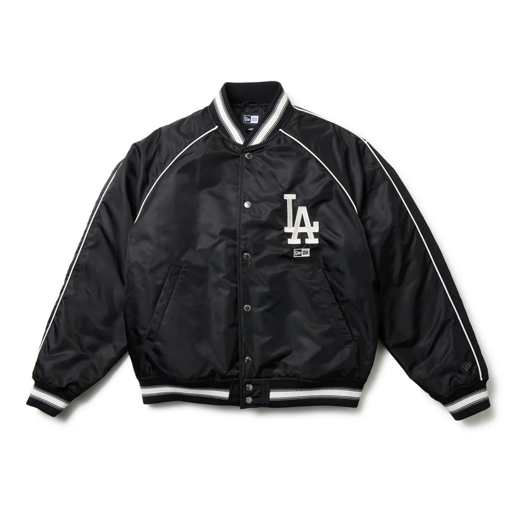 NEW ERA ナイロン バーシティージャケット ロサンゼルス・ドジャース ブラック