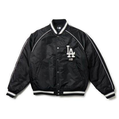 NEW ERA ナイロン バーシティージャケット ロサンゼルス・ドジャース ブラック