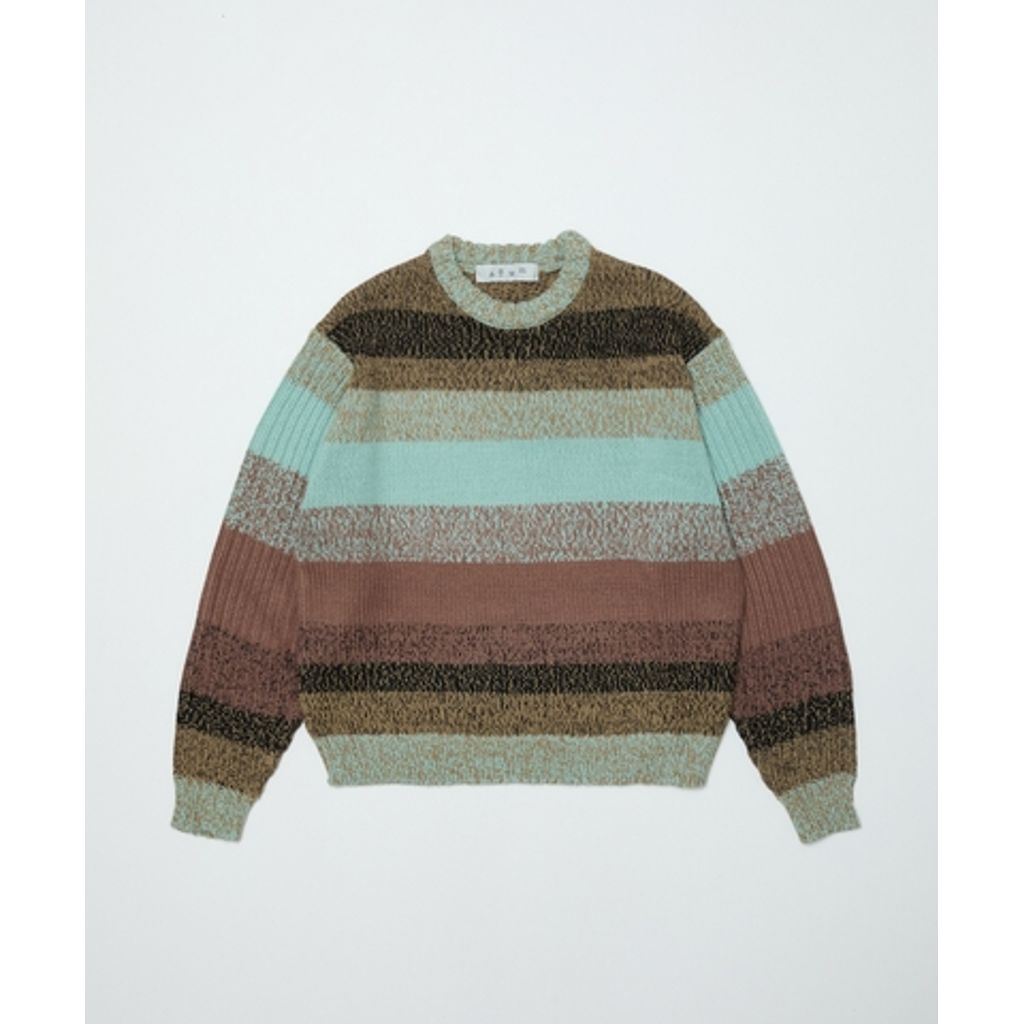 【予約商品】BAL BAL-2221 GRADATION STRIPE CREWNECK SWEATER