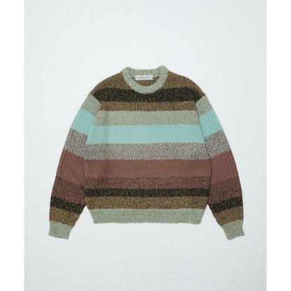 【予約商品】BAL BAL-2221 GRADATION STRIPE CREWNECK SWEATER