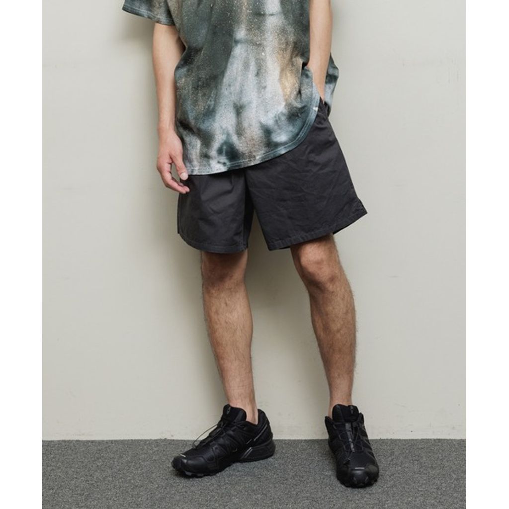 BAL WASHED TWILL WOVEN BELTED SHORT