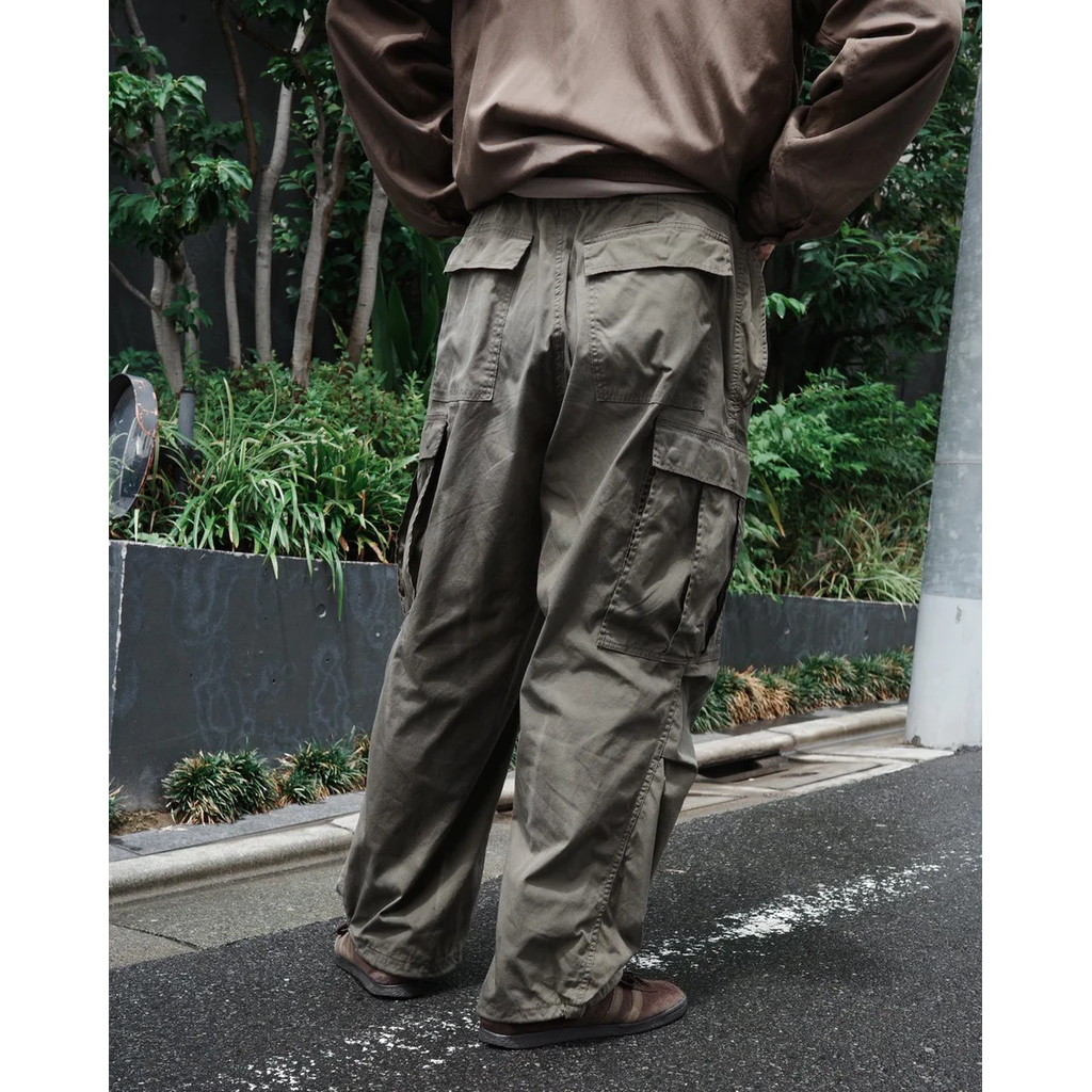 ANACHRONORM FADED CARGO EASY PANTS OLIVE