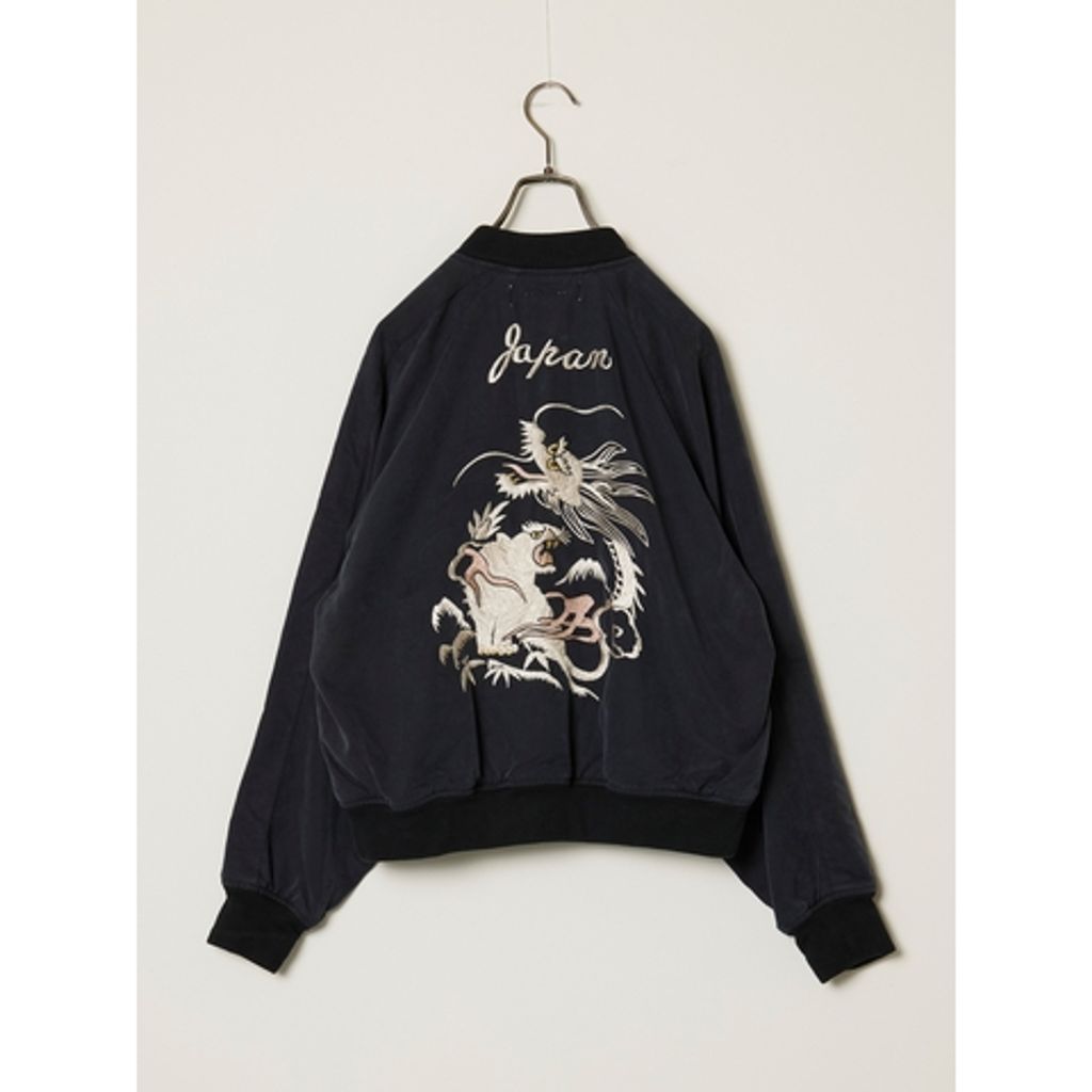 【予約商品】REMI RELIEF RN30389009 レーヨンフィブリルツイルスカジャン(刺繍：龍・虎)  26ss