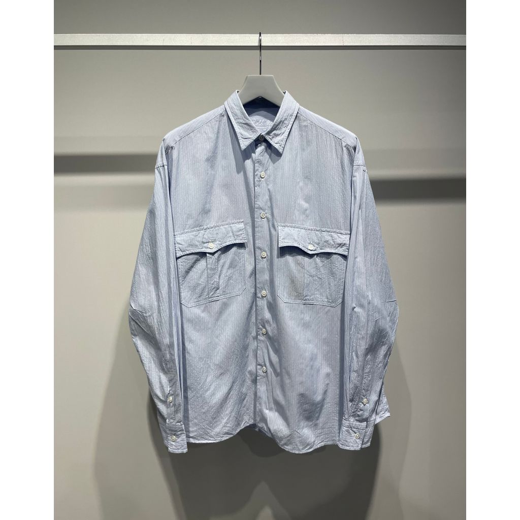 PORTER CLASSIC ROLL UP STRIPE SHIRT
