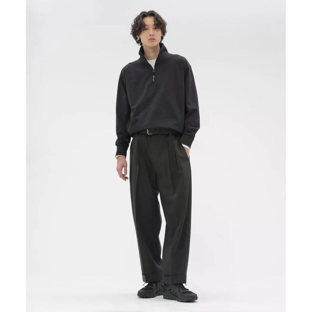MARGARET HOWELL DOUBLE TWISTED WOOL TROUSERS