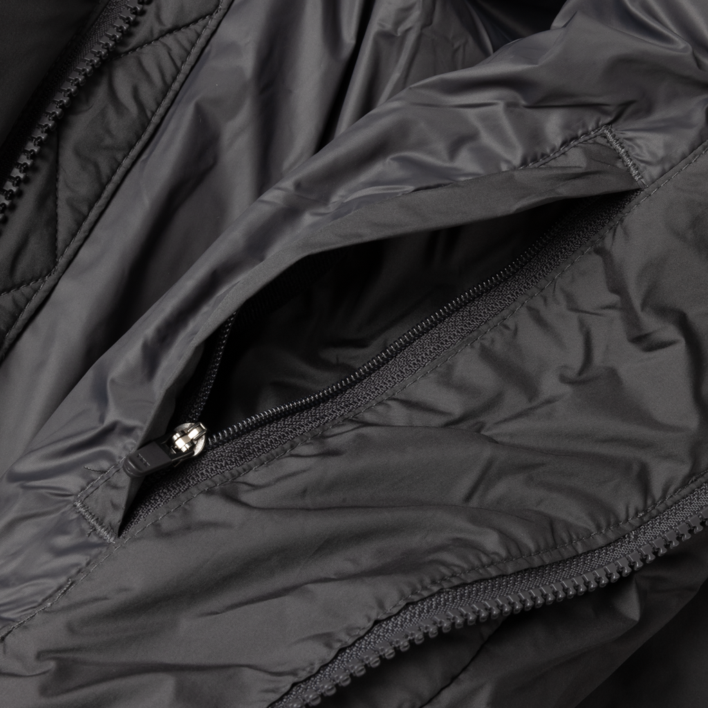 Dime Pleated Puffer (Charcoal)