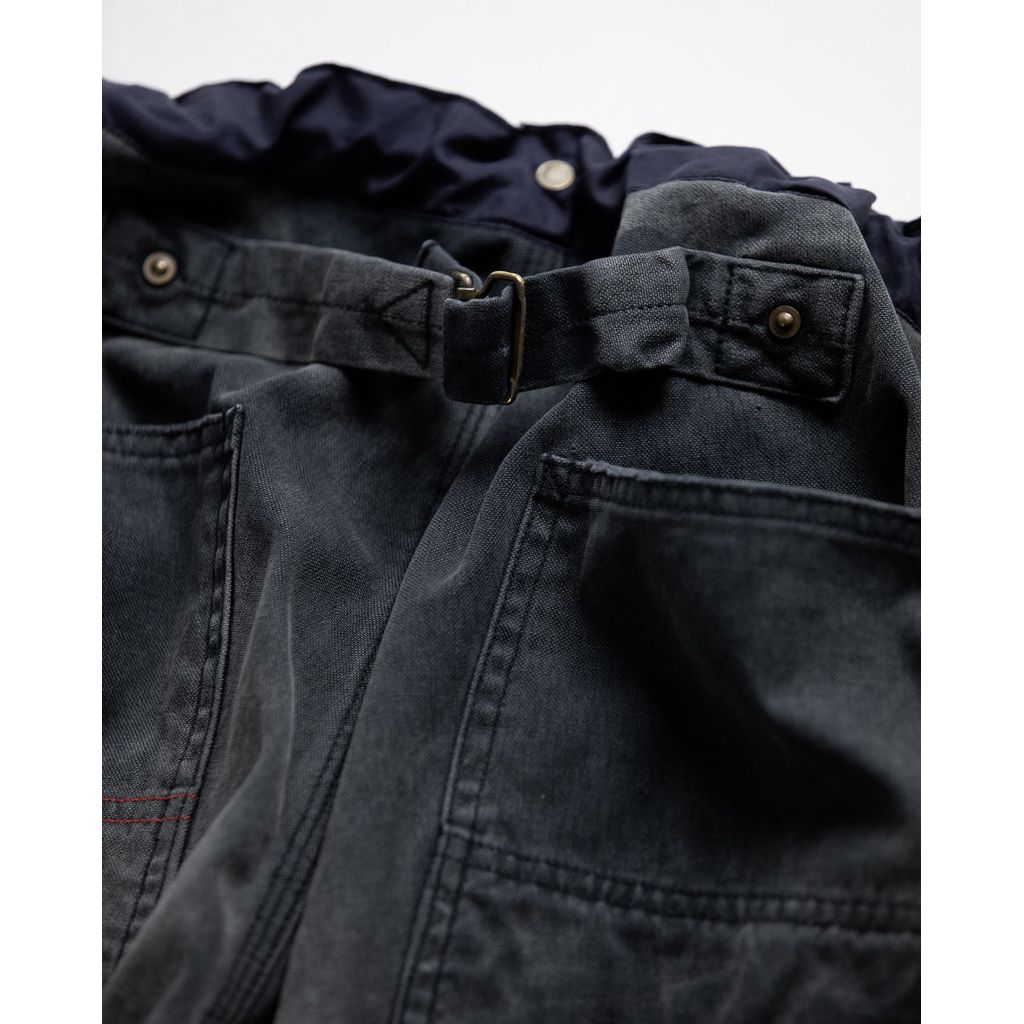 ANACHRONORM DOUBLE KNEE DAMAGED PAINTER SHORT PANTS