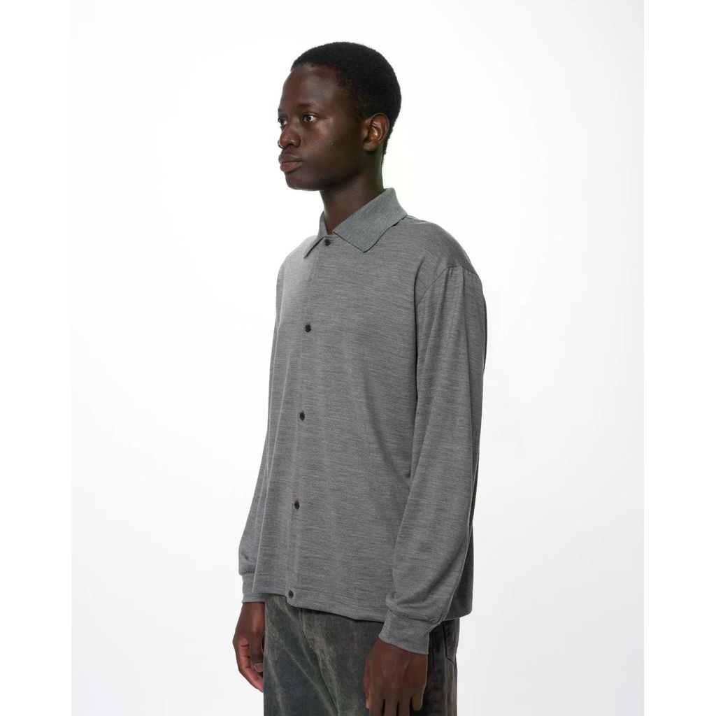 marka  Super 100s Washable Wool Jersey / Shirt Cardigan