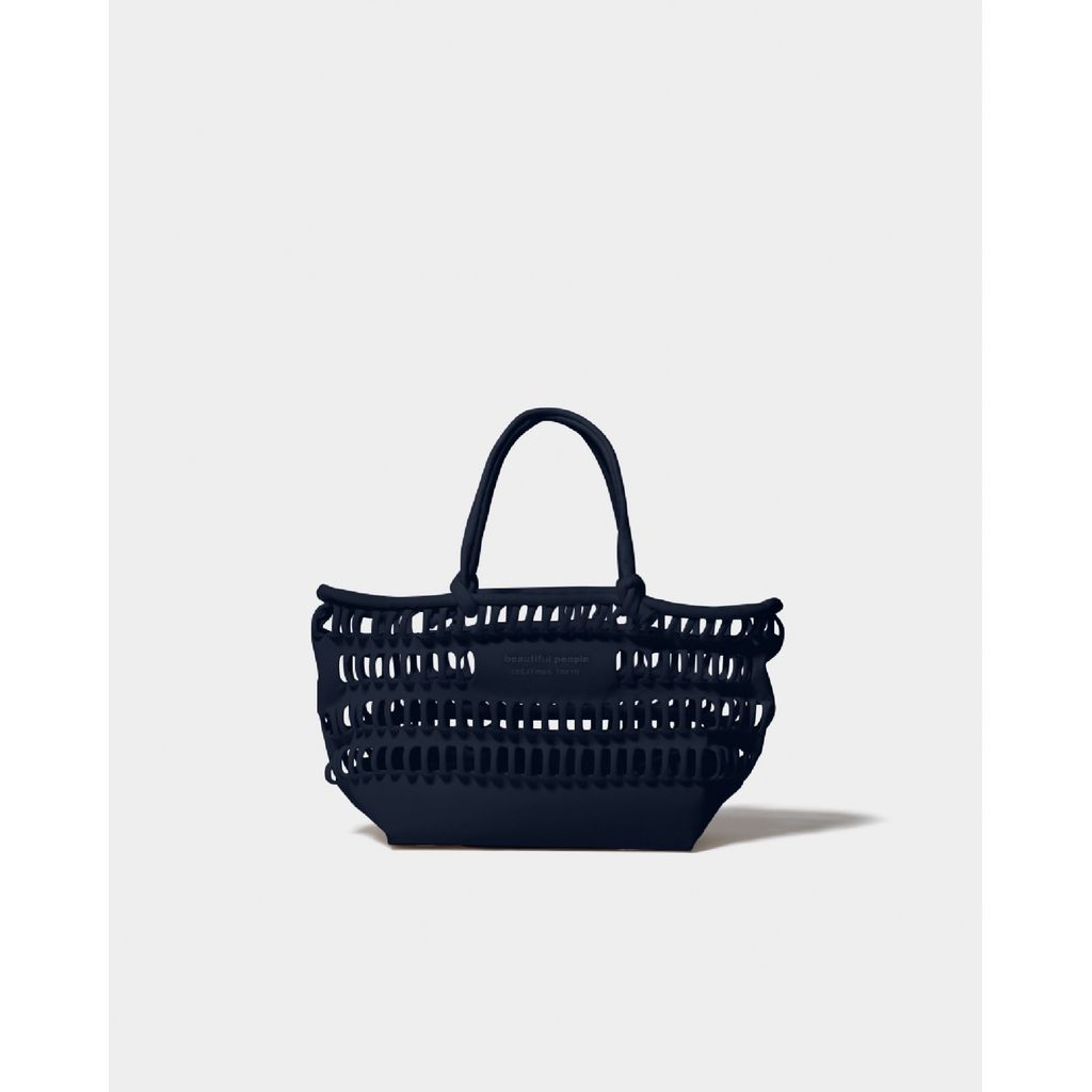 beautiful people  konbu knit shopping busket bag L