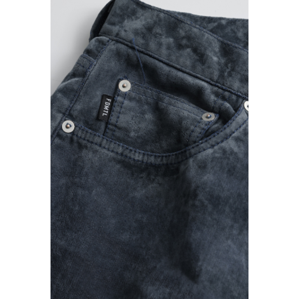 FDMTL FA26PN54U FLOCK LEATHER HAKAMA PANTS 3YR WASH