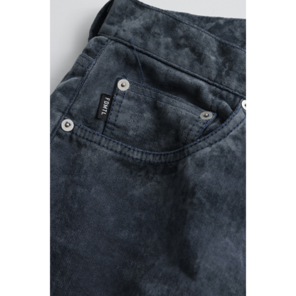 FDMTL FA26PN54U FLOCK LEATHER HAKAMA PANTS 3YR WASH