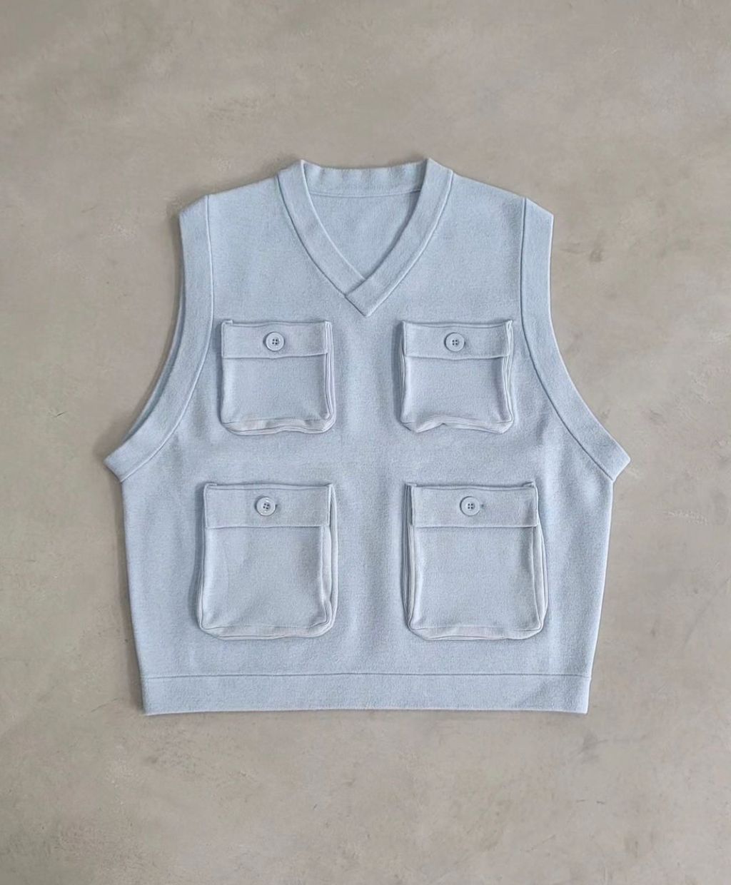 VOO × AMBERGLEAM Fisherman Knit Vest