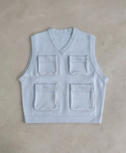 VOO × AMBERGLEAM Fisherman Knit Vest