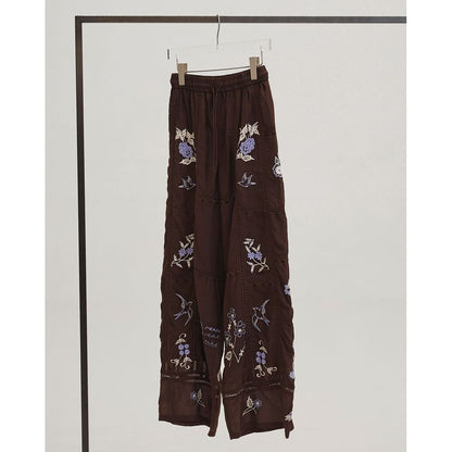TODAYFUL Embroidery Patchwork Trousers