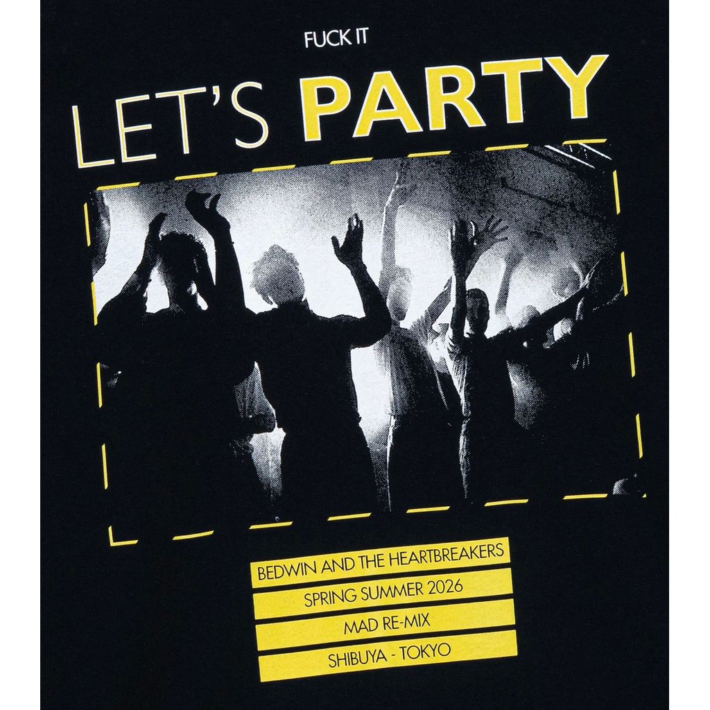 BEDWIN & THE HEARTBREAKERS L/S PRINTED TEE "Lets Party"