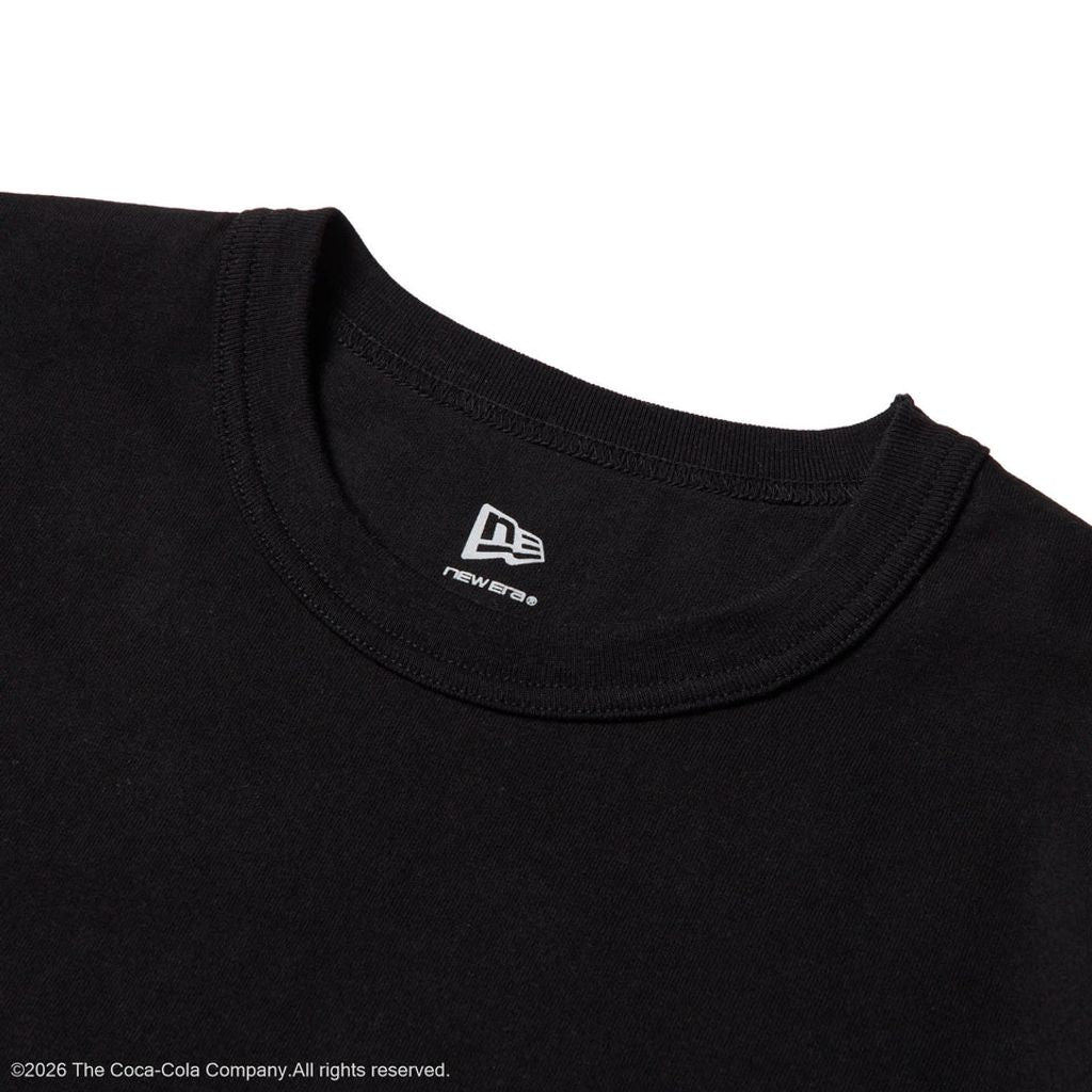 NEW ERA  長袖 ウォッシュド コットン Tシャツ Coca-Cola コカ･コーラ ブラック