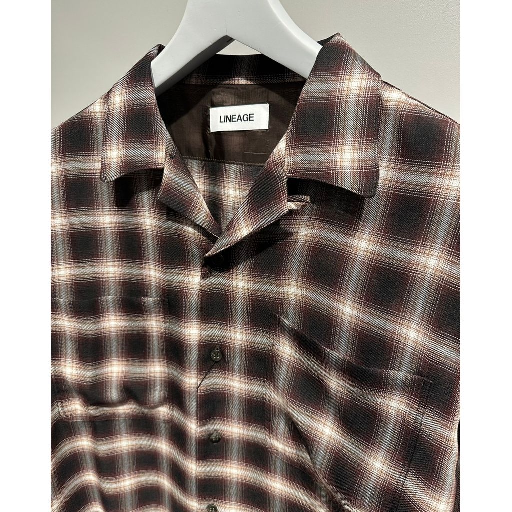 【MADE IN JAPAN】LINEAGE HOMBRE CHECK SHIRTS（BROWN）