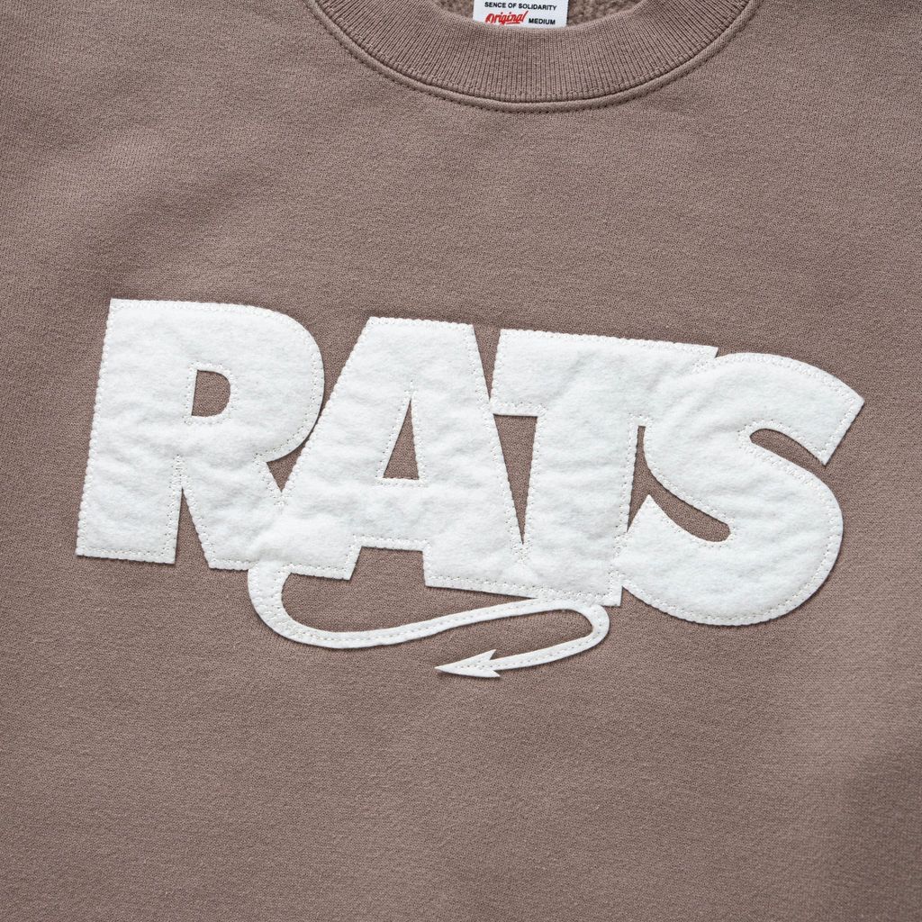 RATS BOX LOGO CREW NECK SWEAT