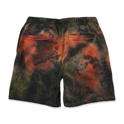 HOMBRENINO TIE DYE SWEAT SHORTS