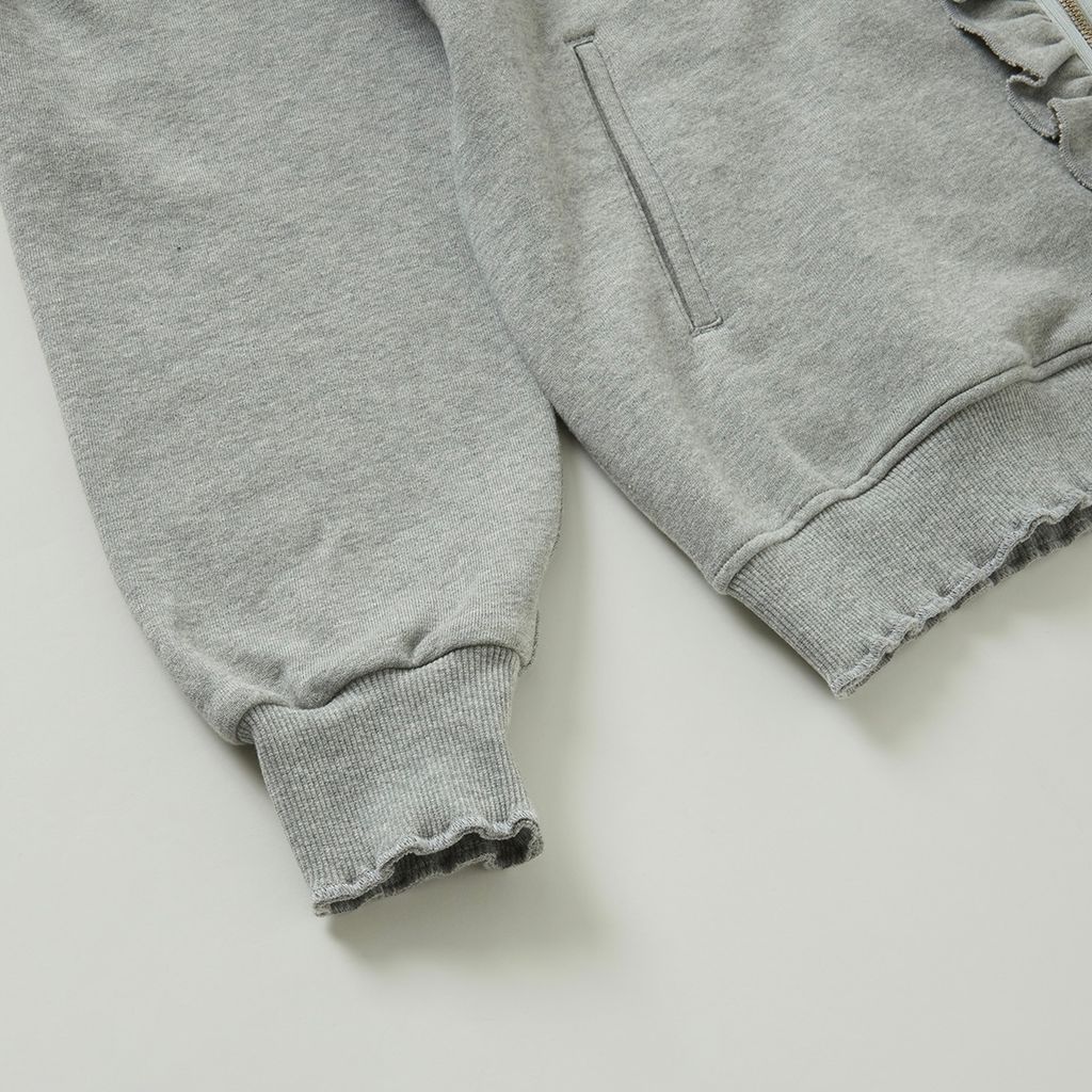 NICK GEAR Frill Zip up sweat