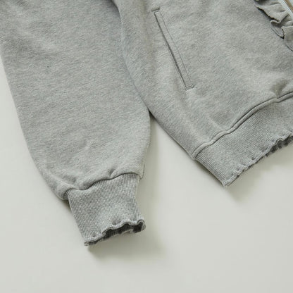 NICK GEAR Frill Zip up sweat