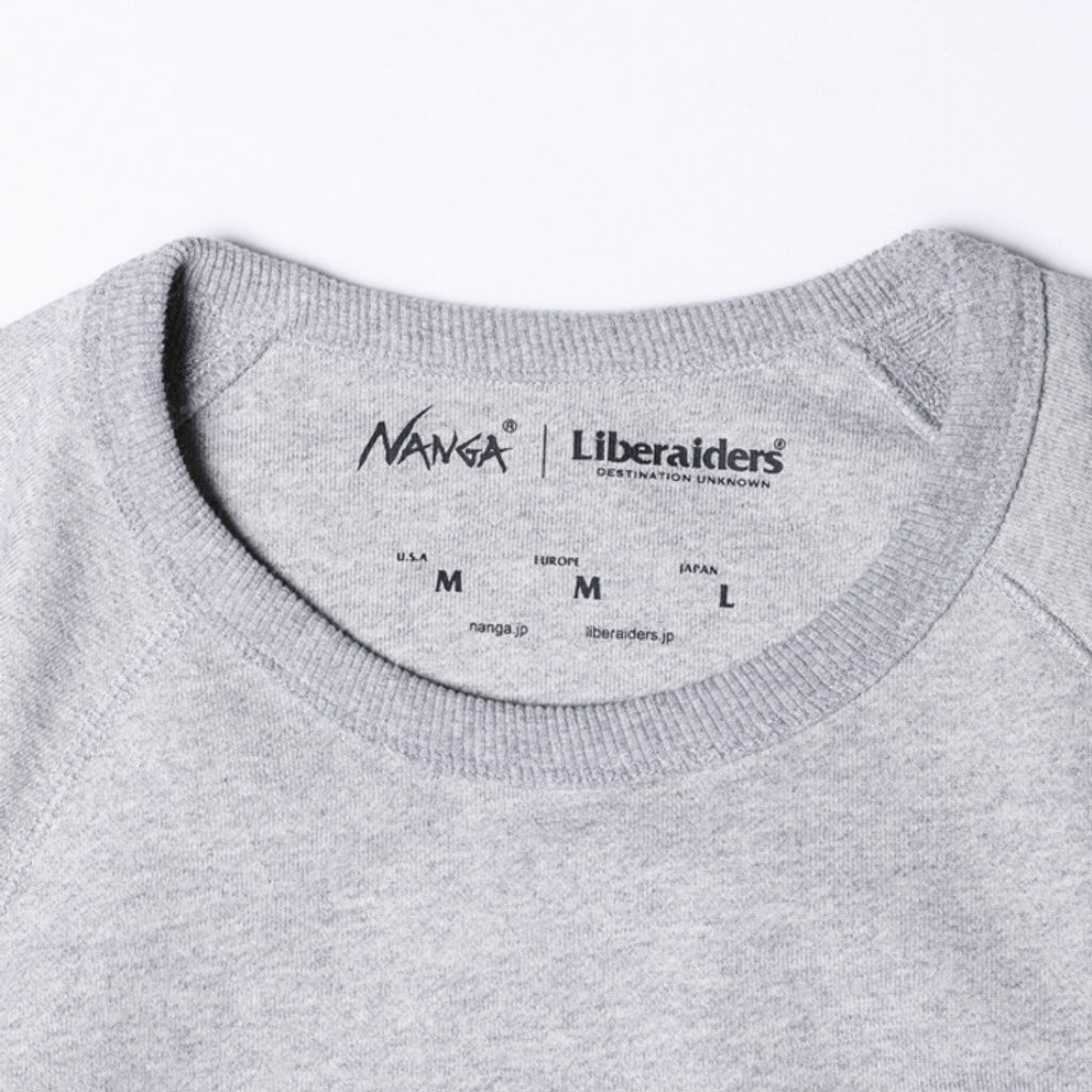 NANGA X Liberaiders  ECO HYBRID SWEAT SHIRT