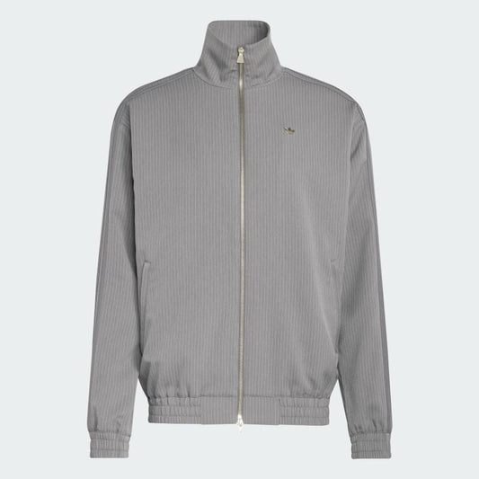 adidas Originals ファイヤーバード ルーズ ピンストライプ トラックトップ（Grey Four）