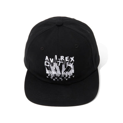CITY COUNTRY CITY x AVIREX_EMBROIDERED LOGO COTTON TWILL CAP