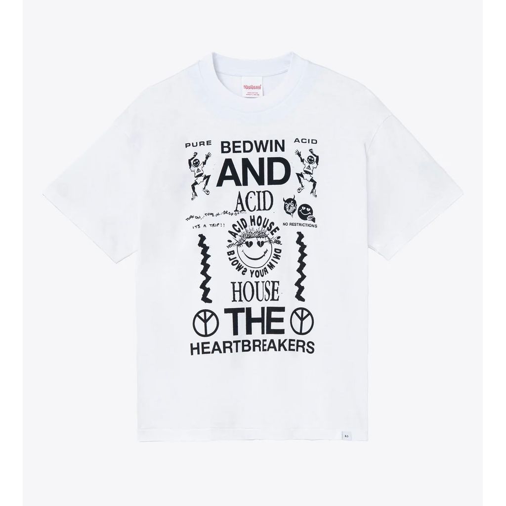 BEDWIN & THE HEARTBREAKERS S/S PRINTED TEE "Acid House"