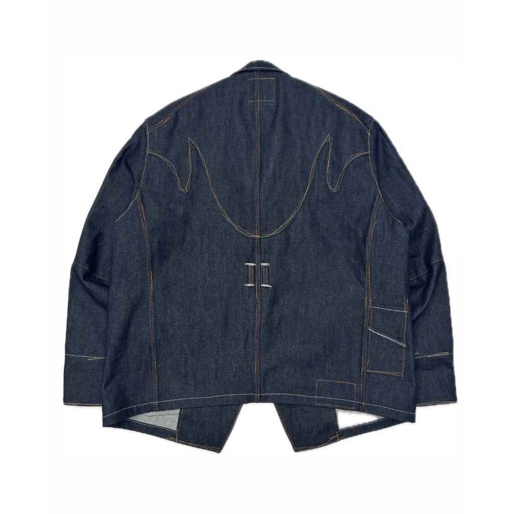 DAIRIKU "Freedom Stitch" Rigid Denim Western Jacket