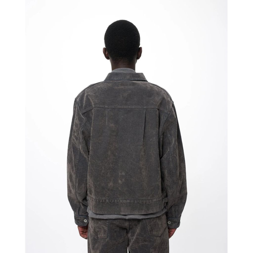 marka Velvet-Flocked Organic Cotton Denim / Canadian Military Work Jacket
