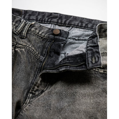 ANACHRONORM FRONT YORK REMAKED DENIM PANTS BLACK (REMAKE)