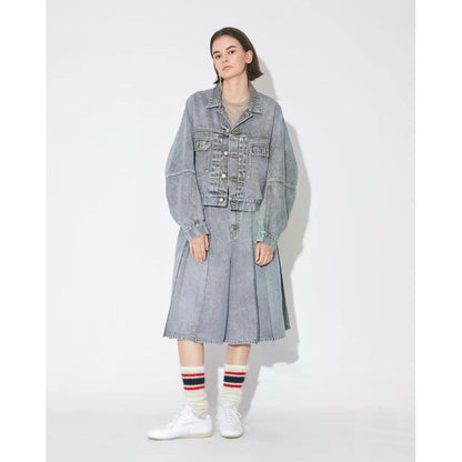 beautiful people selvedge denim o/d tuck skirt pants