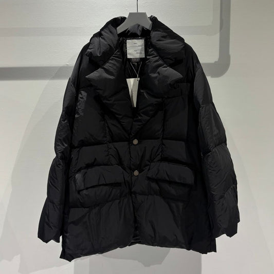 FUMITO GANRYU Lapel Down Jacket