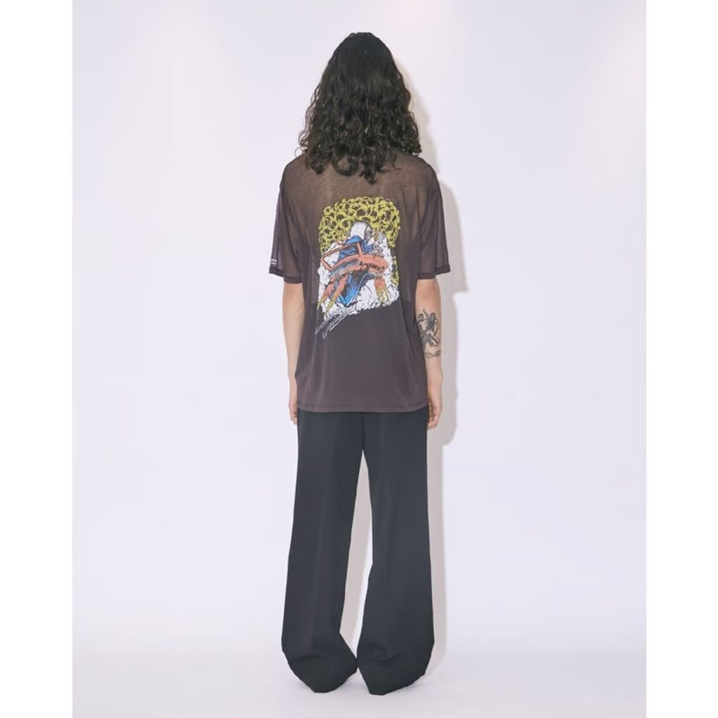 beautiful people MEGADETH sheer jersey T-shirt