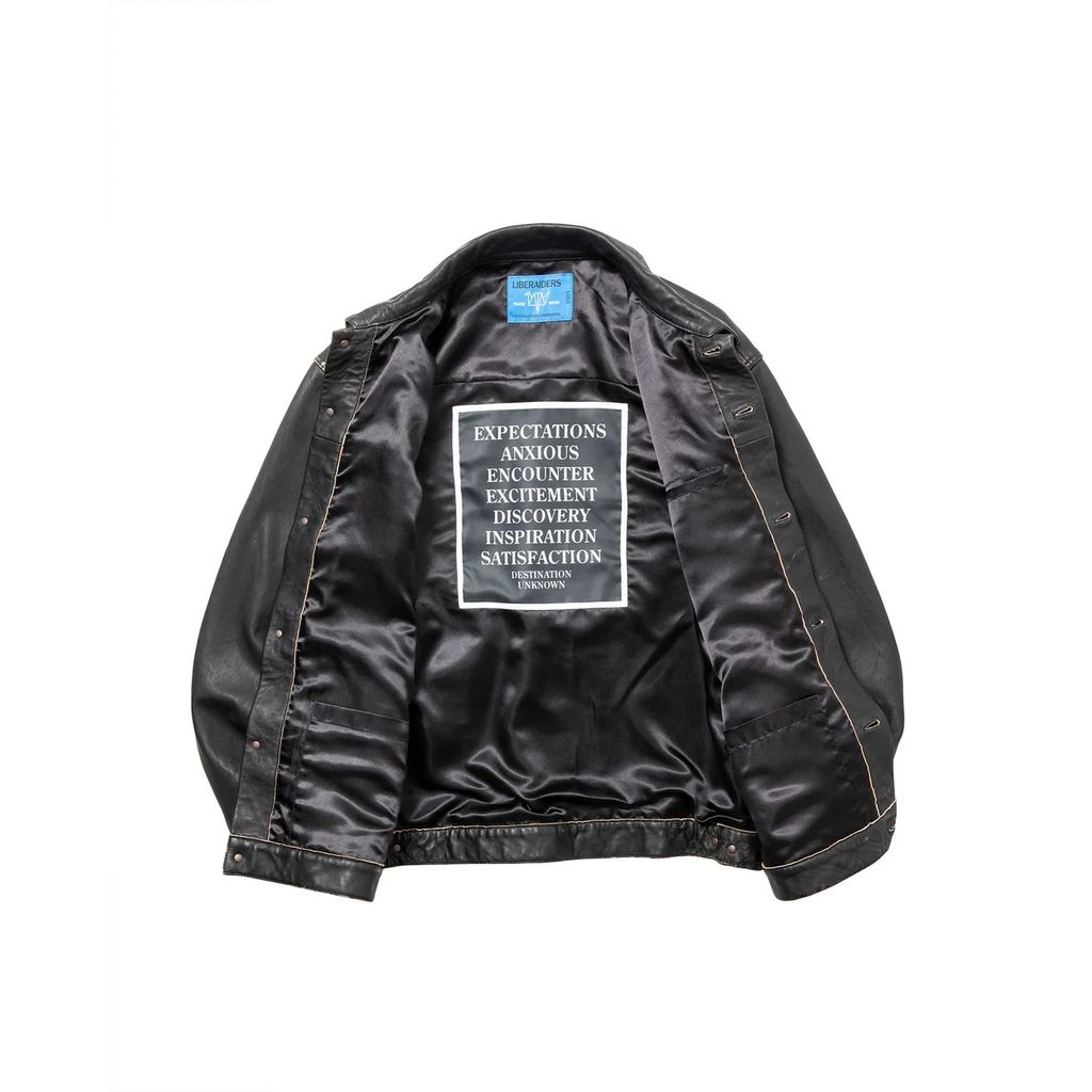 Liberaiders WASHED LEATHER JACKET