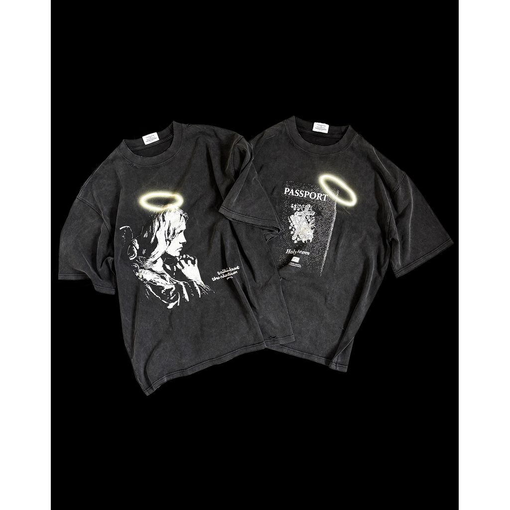 TALKING ABOUT THE ABSTRACTION TRANSCRIPTION ANGEL RING TEE
