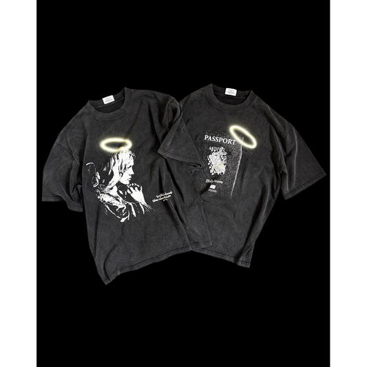TALKING ABOUT THE ABSTRACTION TRANSCRIPTION ANGEL RING TEE