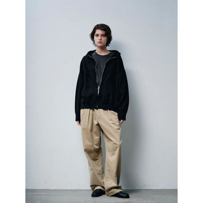 FOUNDOUR COTTON FRENCH TERRY ZIP UP HOODIE