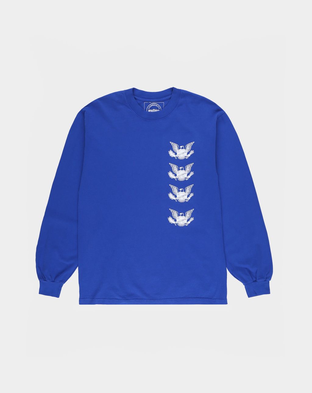 aNYthing Eagle Long Sleeve T-Shirt - Royal Blue