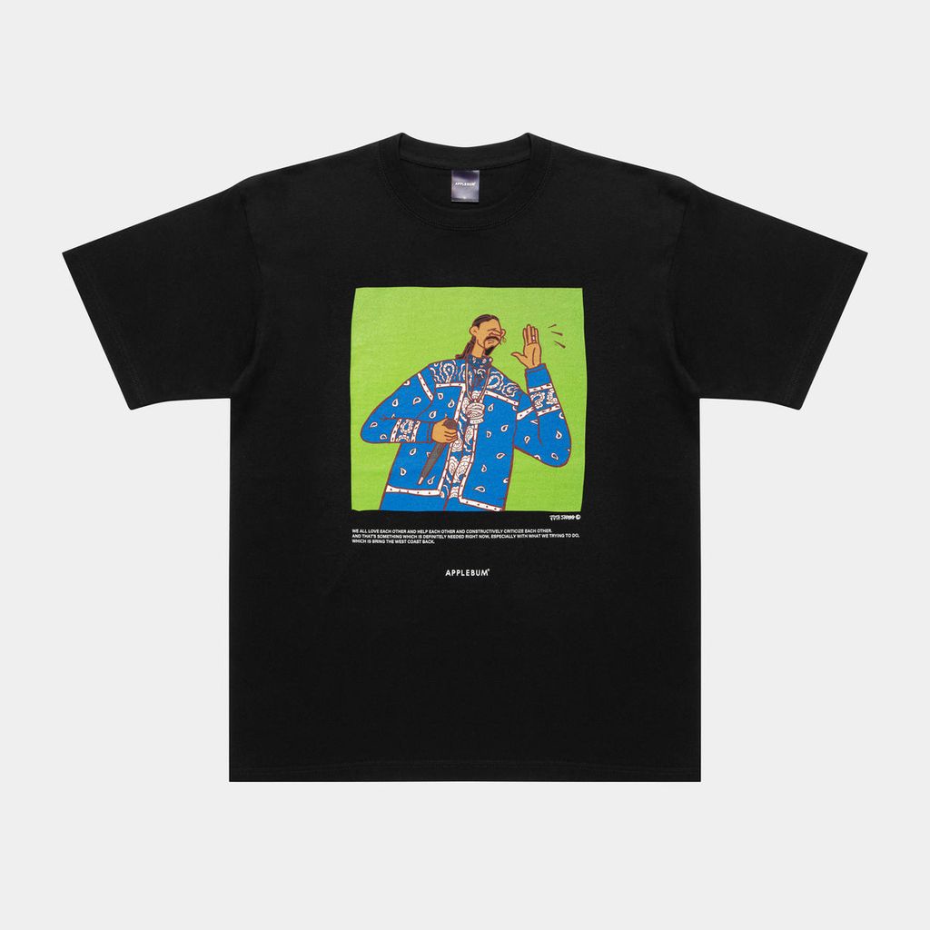 APPLEBUM "DOGGFATHER" T-SHIRT 6.2OZ [BLACK] / JU2421101