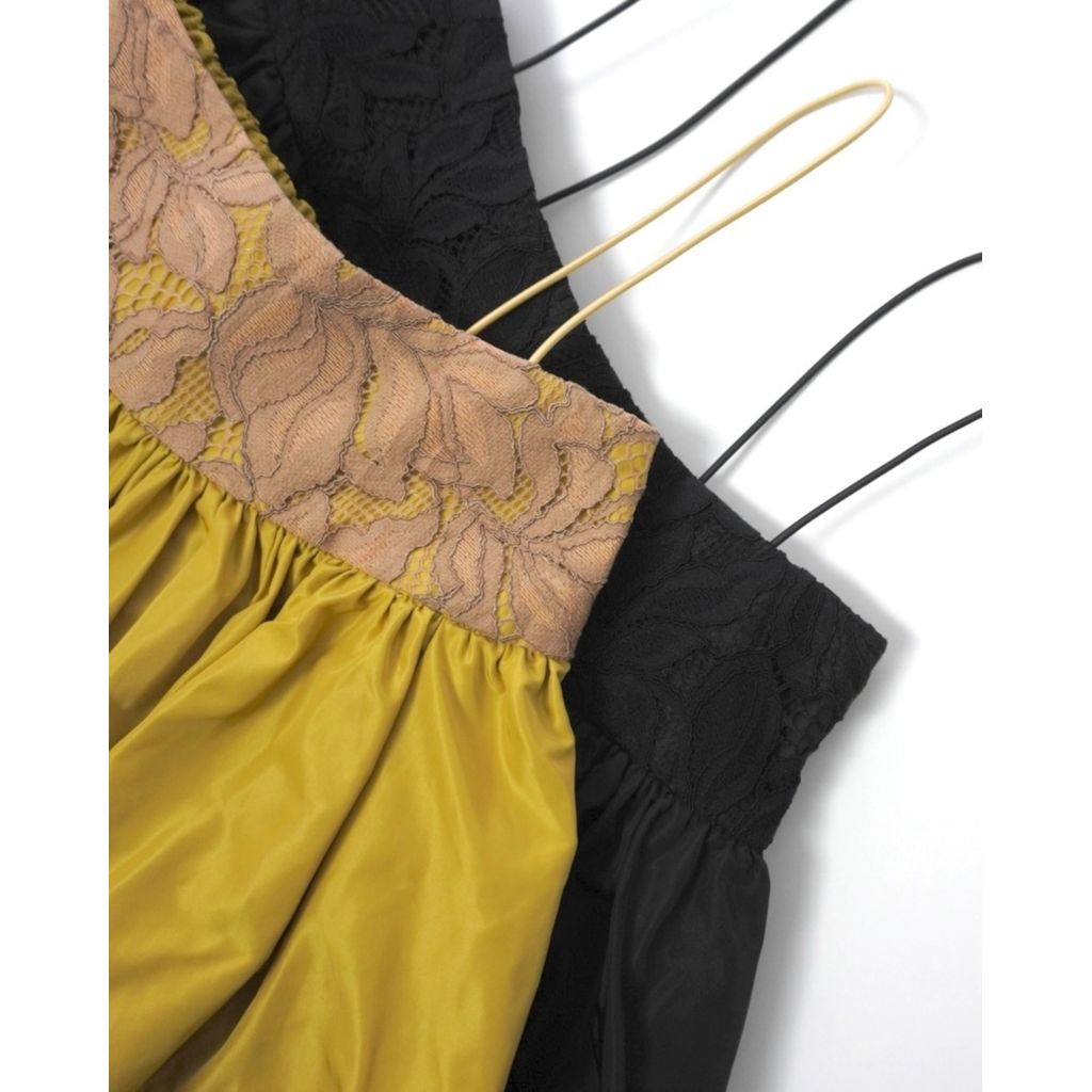 THOMAS MAGPIE  2263602 Taffeta×Lace Long Skirt