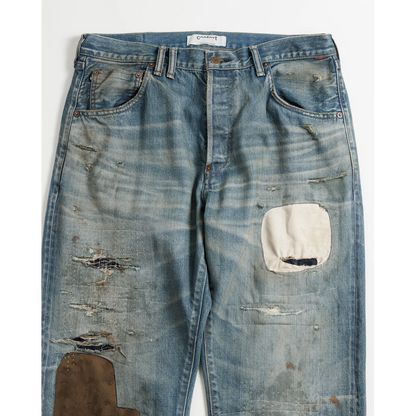 ANACHRONORM CONTEXT-001-R1 REGULAR TAPERED 5P PANTS INDIGO (REMAKE)
