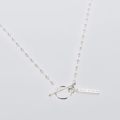 XOLO JEWELRY Oval Solid Link Necklace 2mm 60cm